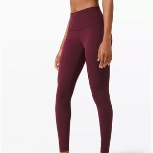 Black Cherry High Rise Lululemon leggings